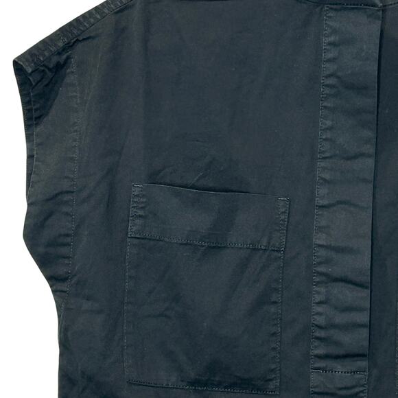 Everlane The Easy Workwear Dress Black Organic Cotton Oversized Women Large NWOT - Picture 7 of 12